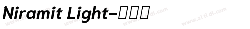 Niramit Light字体转换